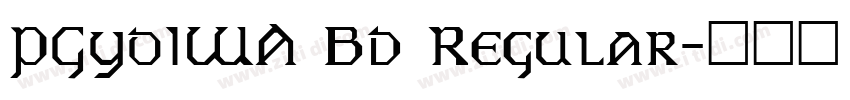 PGyoIWA Bd Regular字体转换